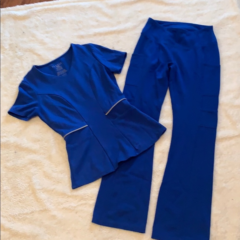 Jaanuu Scrub Set XXS Royal Blue